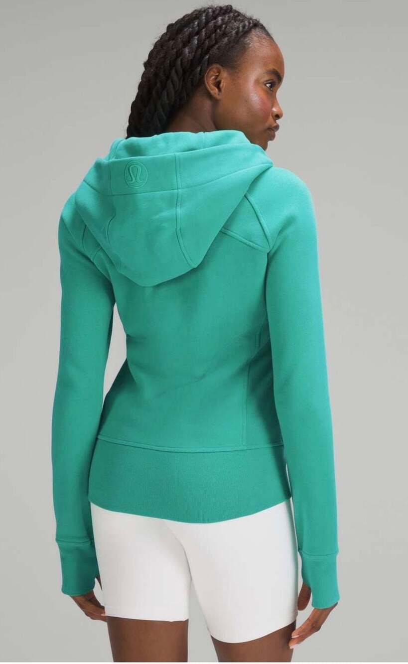 Lululemon Scuba Full-Zip Hoodie Green Jasper Size 2